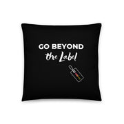 GO BEYOND THE LABEL Motivational SOOOCIALS Pillow