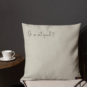 "On se voit quand?" Beige & Black French Design Pillow